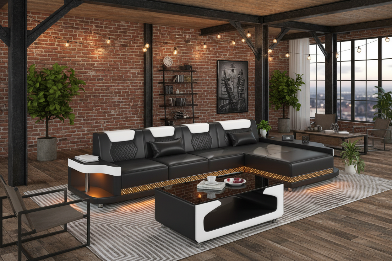 NEXA Compact Sectional - Industrial Loft