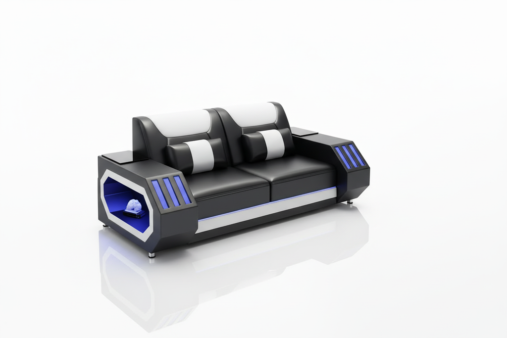 Omont 3-Piece Sofa Set - 2-seat loveseat with short shadow