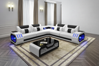 White & Black Sectional - Studio